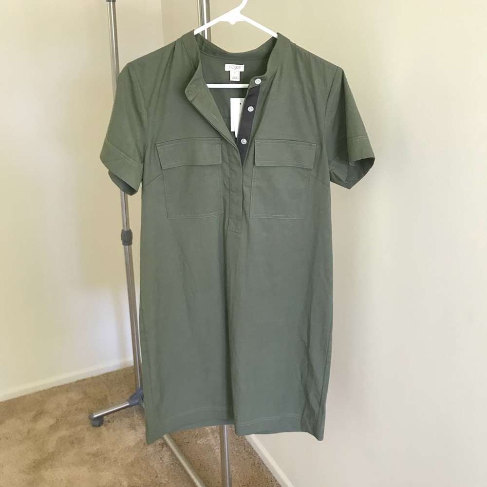 J.Crew Fatigue Shirtdress, Sz 4